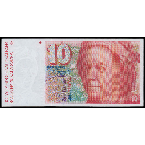 Switzerland, 10 Francs 1992