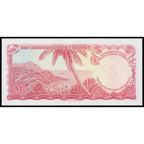 East Caribbean States, 1 Dollar 1965 (A in circle)