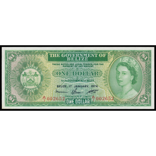 Belize, 1 Dollar 1974, A/1 002652