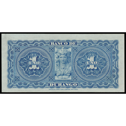 Mexico - Banco de Durango, 1 Peso 1891-1901, C 12534