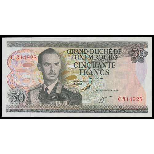 Luxembourg, 50 Francs 1972