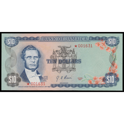 Jamaica, 10 Dollars 1977, Collector Series