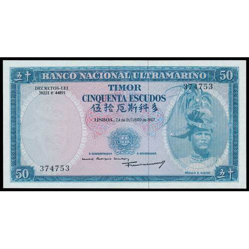 Timor, 50 Escudos 1967