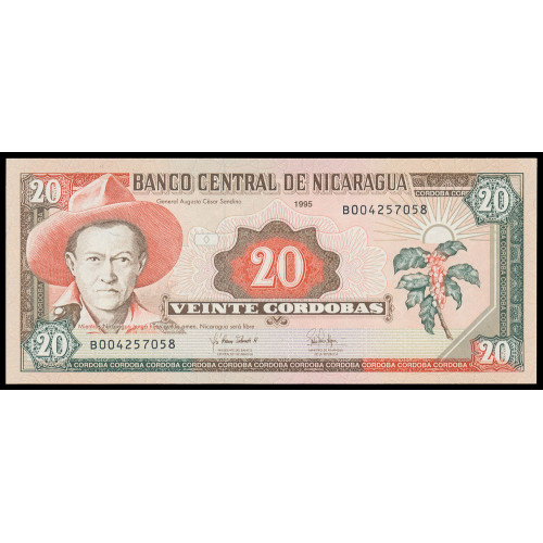 Nicaragua, 20 Cordobas 1995