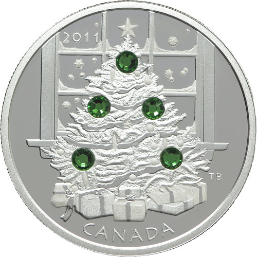 Canada, 20 Dollars 2011, Christmas Tree with Crystals