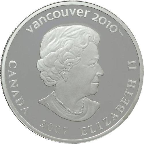 Canada, 25 Dollars 2007, Vancouver Olympics - Alpine skiing