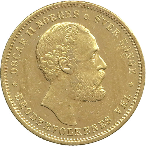 Norway, 20 Kroner 1878