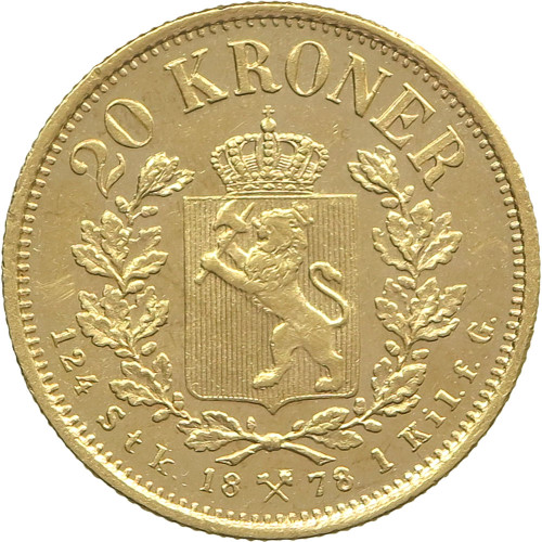 Norway, 20 Kroner 1878