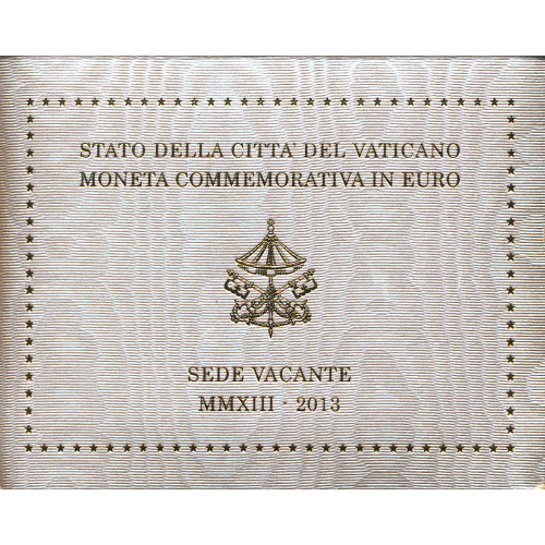 Vatican, 2 Euro 2013, Sede Vacante