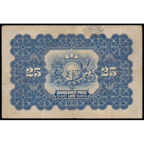 Latvia, 25 Latu 1928, A 330873