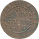 Angola, 1 Macuta 1814