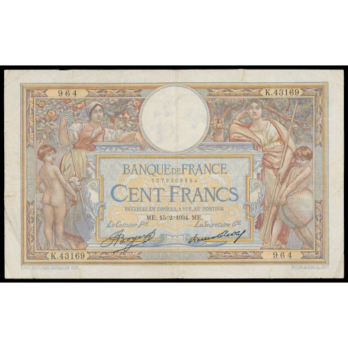 France, 100 Francs 1934, 1079209964