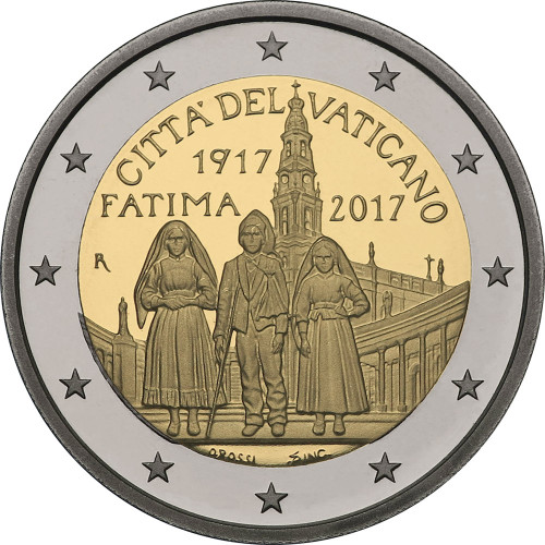 Vatican, 2 Euro 2017, Centenary of the Fatima Apparitions (Proof)