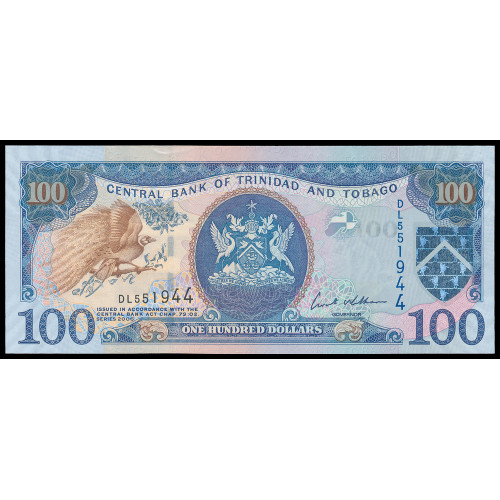 Trinidad & Tobago, 100 Dollars 2006 (signature: Ewart S. Williams)