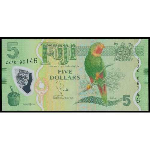 Fiji, 5 Dollars 2012 (Polymer)