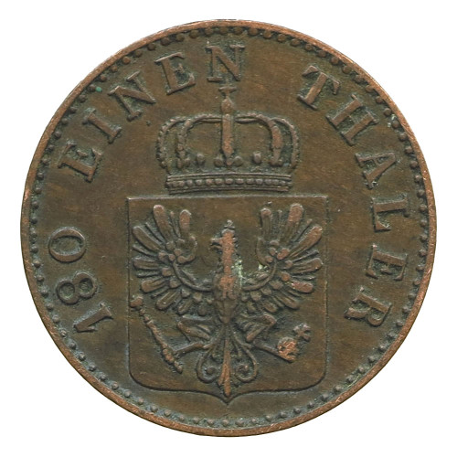 Germany (Prussia), 2 Pfennig 1853 A