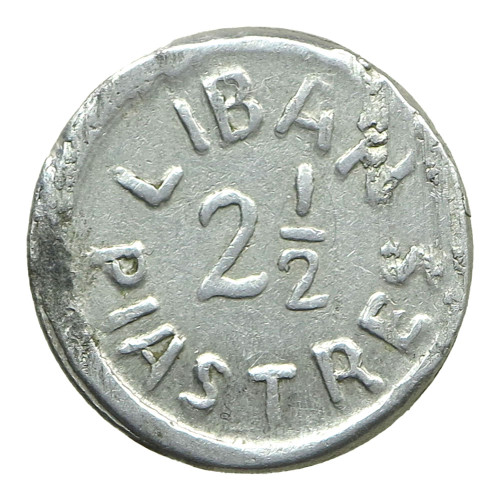 Lebanon, 2 1/2 Piastres 1941