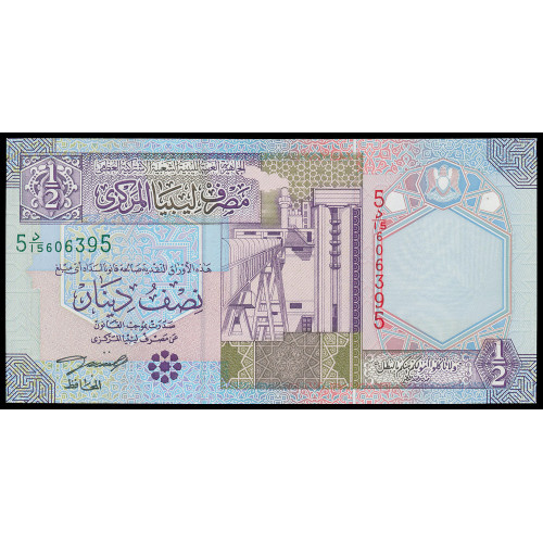 Libya, 1/2 Dinar 2002