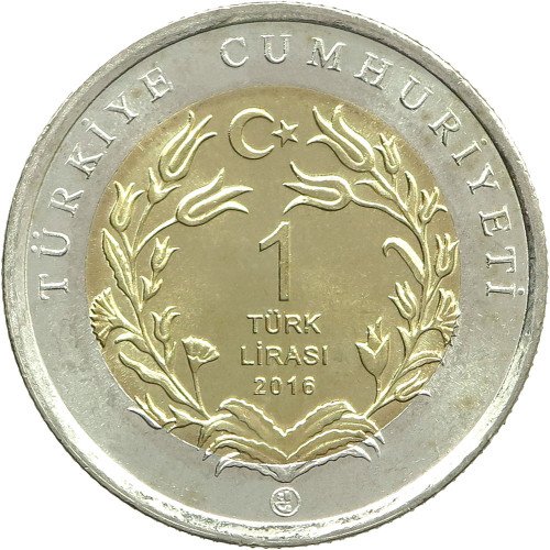 Turkey, 1 Lira 2016, Jeroba