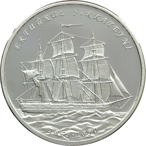 Turkey, 50 Lira 2010, Ottoman frigate Ertugrul