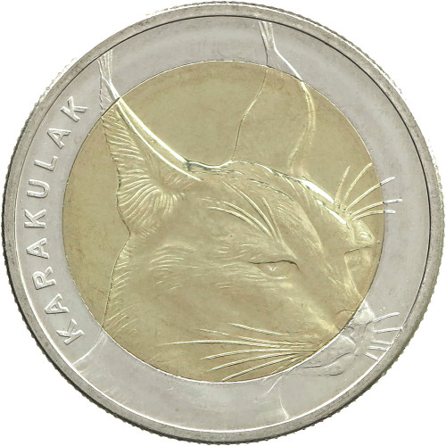 Turkey, 1 Kurush 2021, Caracal