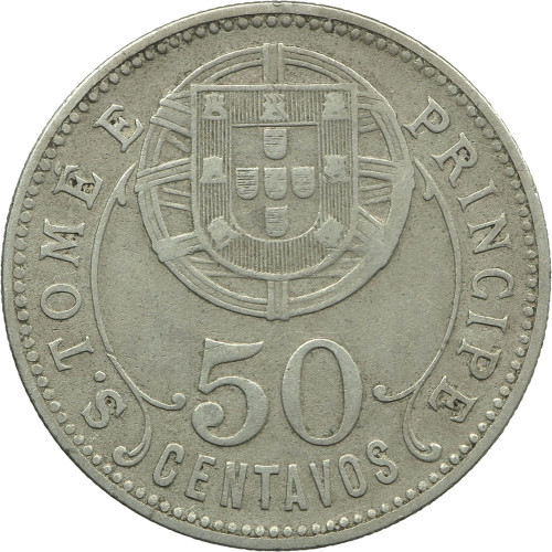 Saint Thomas & Prince, 50 Centavos 1929