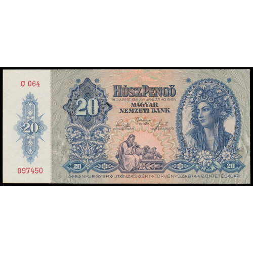 Hungary, 20 Pengo 1941