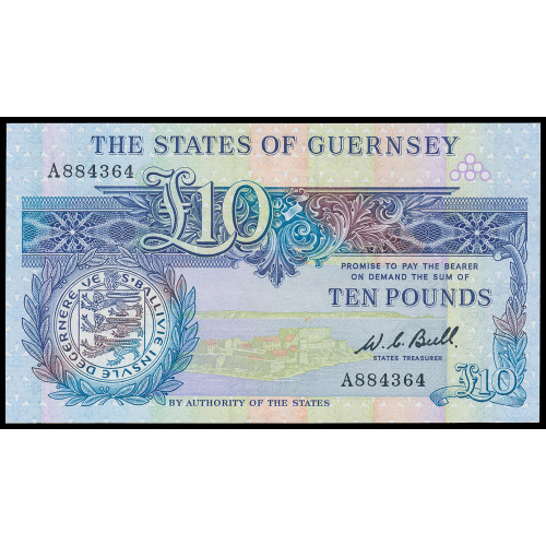 Guernsey, 10 Pounds 1980, A 884364