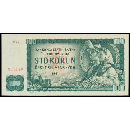 Czechoslovakia, 100 Korun 1961, Series P