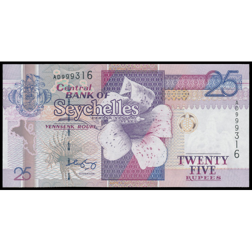 Seychelles, 25 Rupees 1998-2008