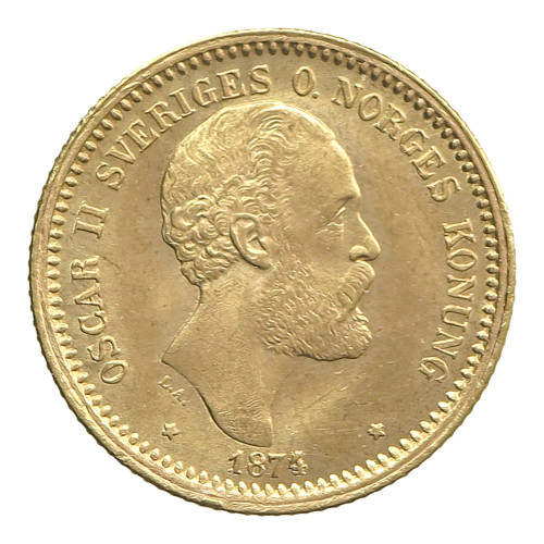 Sweden, 10 Kronor 1874 ST