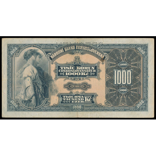 Czechoslovakia, 1000 Korun 1932, C 0013511, Specimen