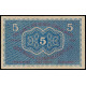 Czechoslovakia, 5 Korun 1919, Serie 0009