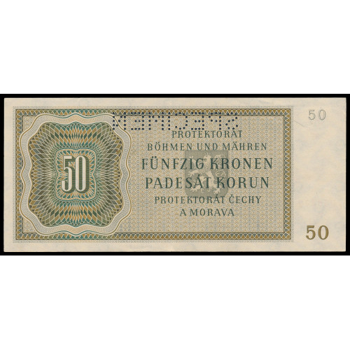 Bohemia & Moravia, 50 Korun 1944, 058372, Specimen