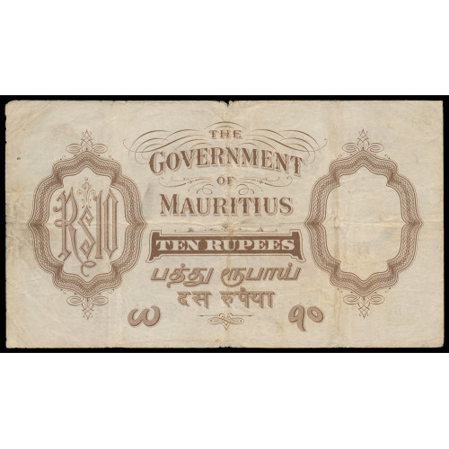 Mauritius, 10 Rupees 1937, B 004814