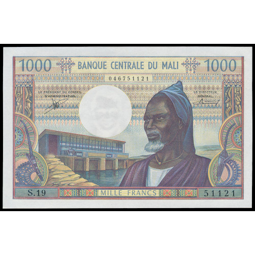 Mali, 1000 Francs 1970-84, 046751121