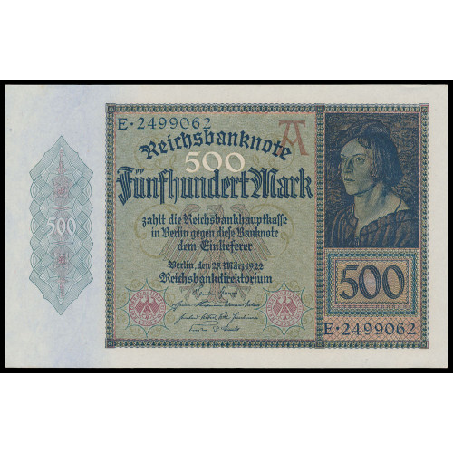 Germany, 500 Mark 1922