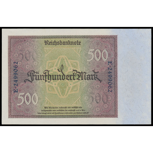 Germany, 500 Mark 1922