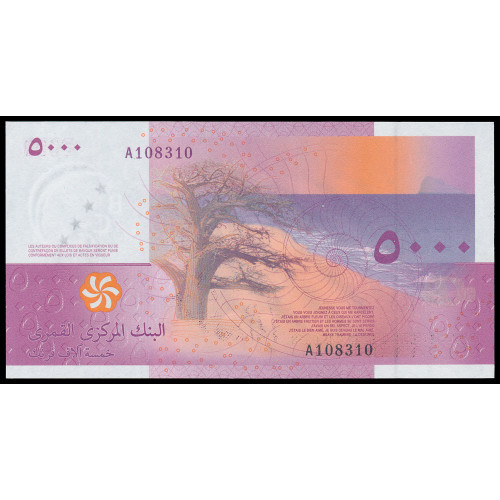 Comoros, 5000 Francs 2006 (first signature)