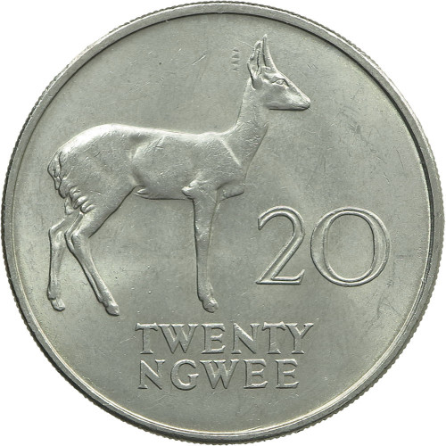 Zambia, 20 Ngwee 1968