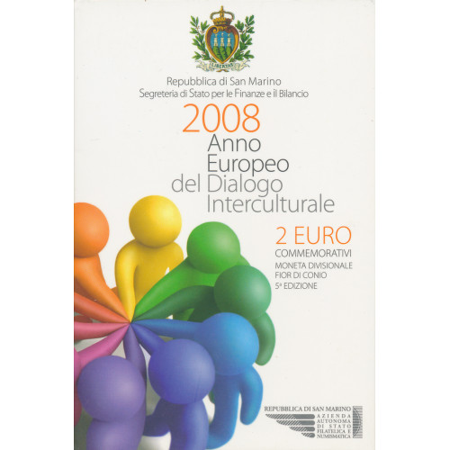 San Marino, 2 Euro 2008, European Year of Intercultural Dialogue