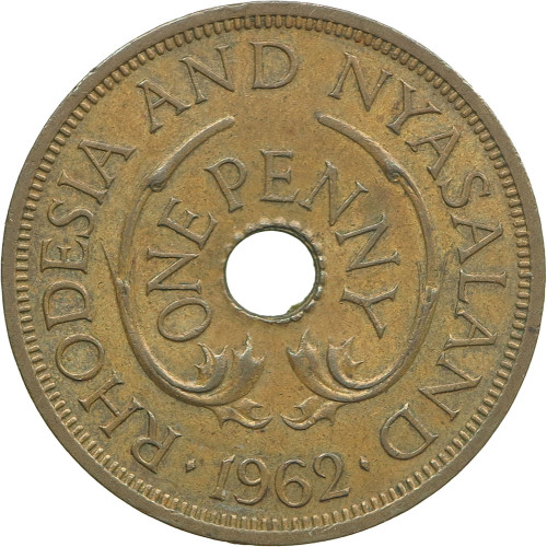 Rhodesia & Nyasaland, 1 Penny 1962