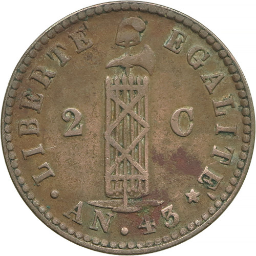 Haiti, 2 Centimes 1846