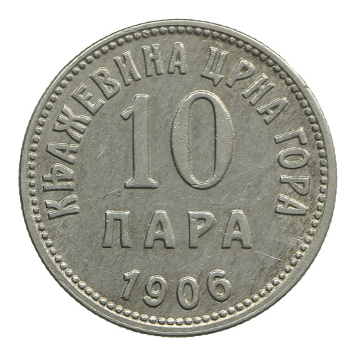 Montenegro, 10 Para 1906