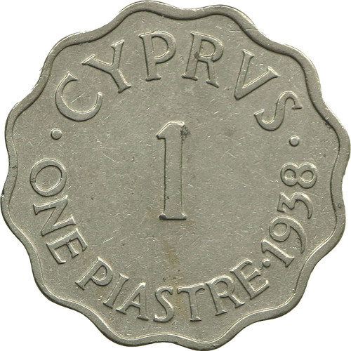 Cyprus, 1 Piastre 1938