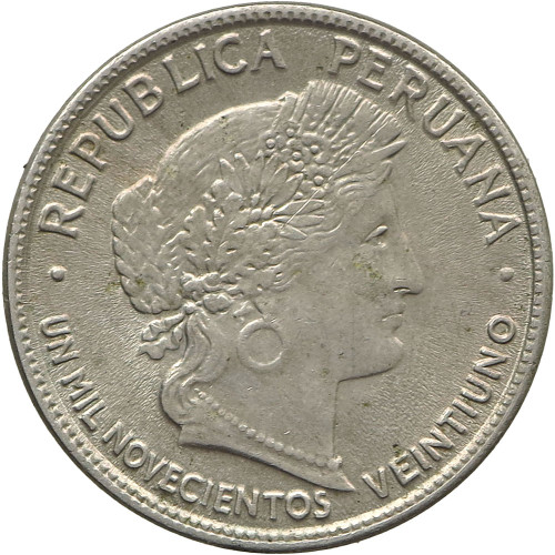 Peru, 10 Centavos 1921