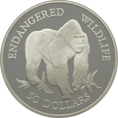 Cook Islands, 50 Dollars 1992, Lowland gorilla