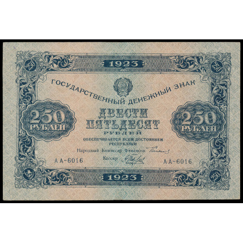 Russia, 250 Rubles 1923, AA-6016