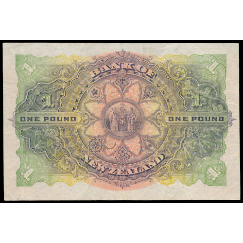 New Zealand - Bank of New Zealand, 1 Pound 1917, 148480