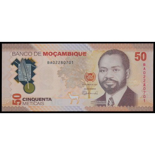 Mozambique, 50 Meticais 2024 (Polymer)